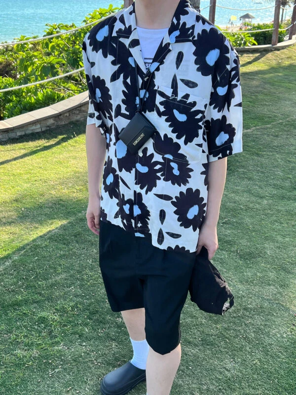 White Large Floral Pattern Shirt | Taehyung- BTS 12 White Large Floral Pattern Shirt | Taehyung- BTS - Image 10