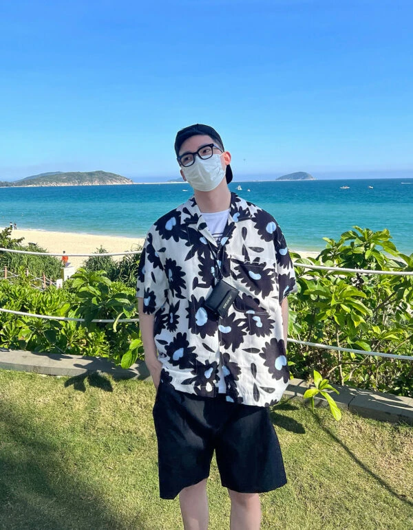 White Large Floral Pattern Shirt | Taehyung- BTS 7 White Large Floral Pattern Shirt | Taehyung- BTS - Image 5