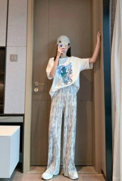 White Ribbed Square Pants | Hyoyeon - Girls Generation -Diva s Closet White Ribbed Square Pants Hyoyeon Girls Generation 2 600x888 1