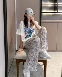 White Ribbed Square Pants | Hyoyeon - Girls Generation -Diva s Closet White Ribbed Square Pants Hyoyeon Girls Generation 6