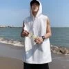 White Sleeveless Vest Hoodie | Dino - Seventeen -Diva s Closet White Sleeveless Vest Hoodie Dino Seventeen 11