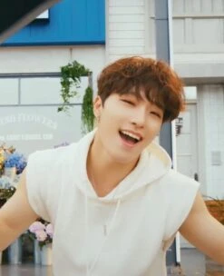 White Sleeveless Vest Hoodie | Dino - Seventeen -Diva s Closet White Sleeveless Vest Hoodie Dino Seventeen inspi 2 600x739 1