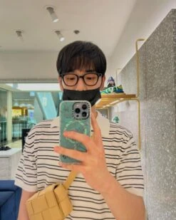 White Striped Polo Shirt | Key - SHINee -Diva s Closet White Striped Polo Shirt Key SHINee Idol 1 600x750 1