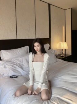 White Tube Bodycon Dress | Seulgi - Red Velvet -Diva s Closet White Tube Bodycon Dress Seulgi Red Velvet 2 scaled 600x811 1