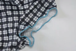 Black Irregular Plaid Top | Winter - Aespa -Diva s Closet Winter Aespa Irregular Plaid Blouse 1 600x400 1