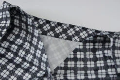 Black Irregular Plaid Top | Winter - Aespa -Diva s Closet Winter Aespa Irregular Plaid Blouse 9 600x400 1