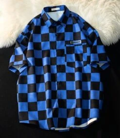 Black And White Checkerboard Shirt | Winwin - NCT -Diva s Closet Winwin NCT Black And White Checkerboard Shirt 16 600x690 1