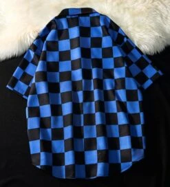 Black And White Checkerboard Shirt | Winwin - NCT -Diva s Closet Winwin NCT Black And White Checkerboard Shirt 6 600x660 1