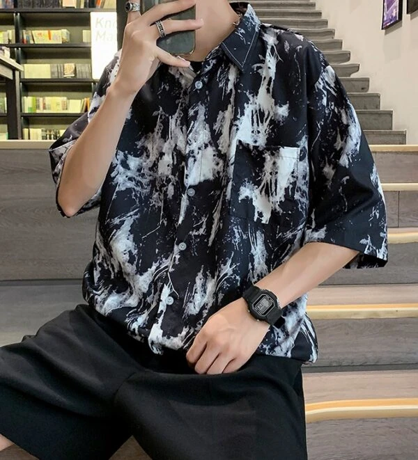 Black Paint Splattered Shirt | Winwin - NCT 9 Black Paint Splattered Shirt | Winwin - NCT - Image 7