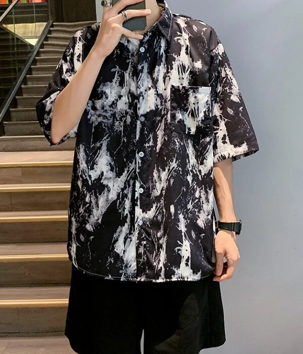 Black Paint Splattered Shirt | Winwin - NCT 4 Black Paint Splattered Shirt | Winwin - NCT - Image 2