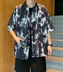 Black Paint Splattered Shirt | Winwin - NCT 18 Black Paint Splattered Shirt | Winwin - NCT -Diva s Closet Winwin NCT Black Paint Splattered Shirt 5 600x690 1