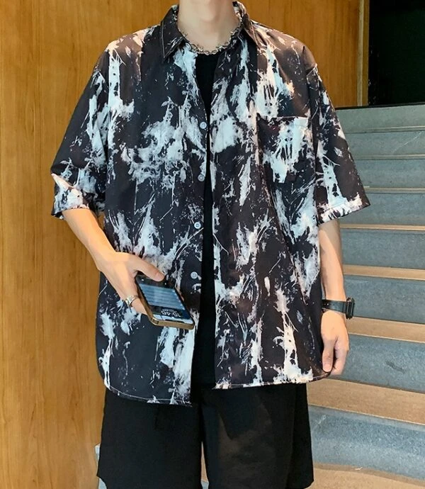 Black Paint Splattered Shirt | Winwin - NCT 5 Black Paint Splattered Shirt | Winwin - NCT - Image 3