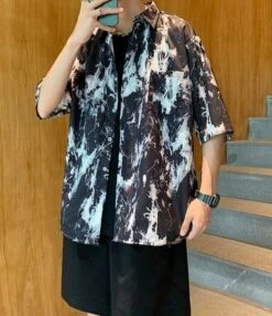 Black Paint Splattered Shirt | Winwin - NCT 20 Black Paint Splattered Shirt | Winwin - NCT -Diva s Closet Winwin NCT Black Paint Splattered Shirt 6 600x695 1