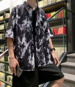 Black Paint Splattered Shirt | Winwin - NCT 23 Black Paint Splattered Shirt | Winwin - NCT -Diva s Closet Winwin NCT Black Paint Splattered Shirt 600x699 1