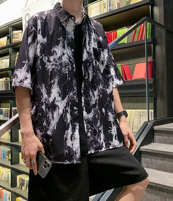 Black Paint Splattered Shirt | Winwin - NCT 10 Black Paint Splattered Shirt | Winwin - NCT - Image 8