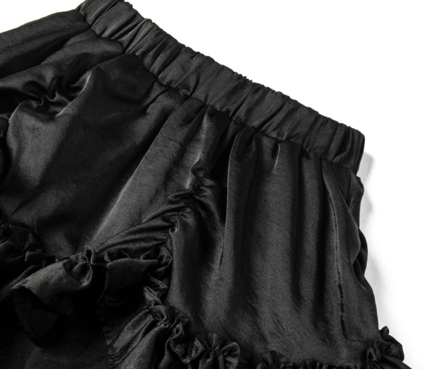 Black Ruffled Tulle Mini Skirt | Wonyoung - IVE 4 Black Ruffled Tulle Mini Skirt | Wonyoung - IVE - Image 2
