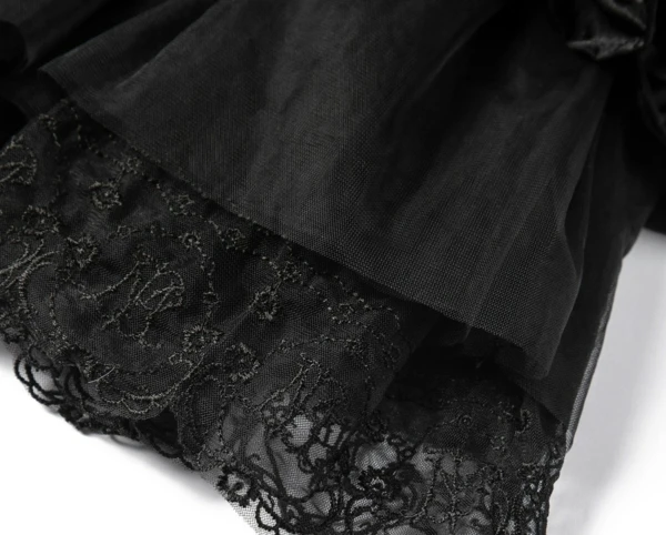 Black Ruffled Tulle Mini Skirt | Wonyoung - IVE 7 Black Ruffled Tulle Mini Skirt | Wonyoung - IVE - Image 5