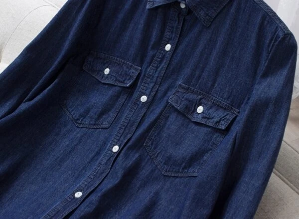 Classic Denim Long Sleeve Shirt | Xiumin - EXO 5 Classic Denim Long Sleeve Shirt | Xiumin - EXO - Image 3