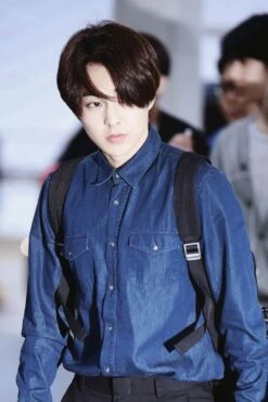 Classic Denim Long Sleeve Shirt | Xiumin - EXO 26 Classic Denim Long Sleeve Shirt | Xiumin - EXO -Diva s Closet Xiumin Classic Denim Long Sleeve Shirt Inspiration 2