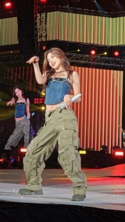 Army Green Multi-Pocket Cargo Jeans | Yeji - ITZY -Diva s Closet Yeji ITZY Army Green Multi Pocket Cargo Jeans 1 scaled 600x1067 1