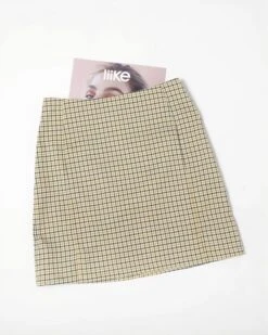Yellow Plaid A-Line Skirt | Yiren - Everglow