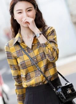 Yellow Plaid Shirt | Jimin - BTS -Diva s Closet Yellow Plaid Shirt Jimin BTS 3 e1643725030746