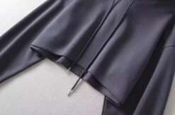 Grey Cropped Drawstring Hoodie | Yeonjun - TXT -Diva s Closet Yeonjun TXT Grey Cropped Drawstring Hoodie 3 600x396 1