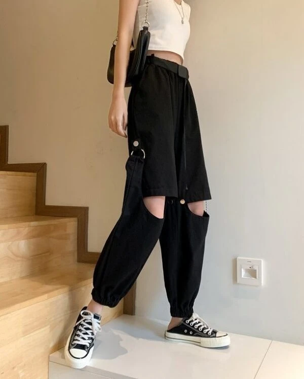 Black Detachable Pants | Yiren - Everglow 8 Black Detachable Pants | Yiren - Everglow - Image 6