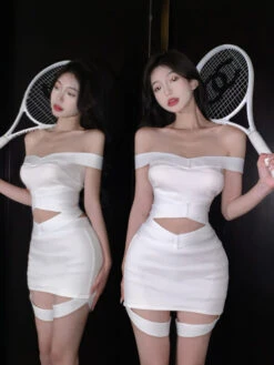 White Cross Ribbed Top | Yuna - ITZY -Diva s Closet Yuna ITZY White Cross Ribbed Top 4 600x800 1