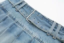 Blue Belted Raw Hem Mini Skirt | Yuqi - (G)I-DLE 12 Blue Belted Raw Hem Mini Skirt | Yuqi - (G)I-DLE -Diva s Closet Yuqi GI DLE Blue Belted Raw Hem Mini Skirt 7 600x400 1